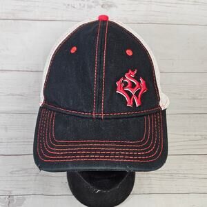 Outdoor Cap Sportsman's Warehouse Trucker Baseball Hat OSFM Black Red White Mesh